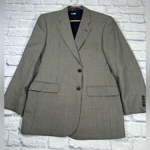 Vintage Brooks Brothers Black/Cream Sport Coat w/Notched Lapels. Wool. Size 42R.